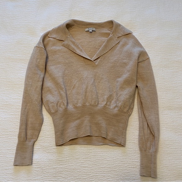 Madewell Polo Sweater Merino Wool - Picture 5 of 8